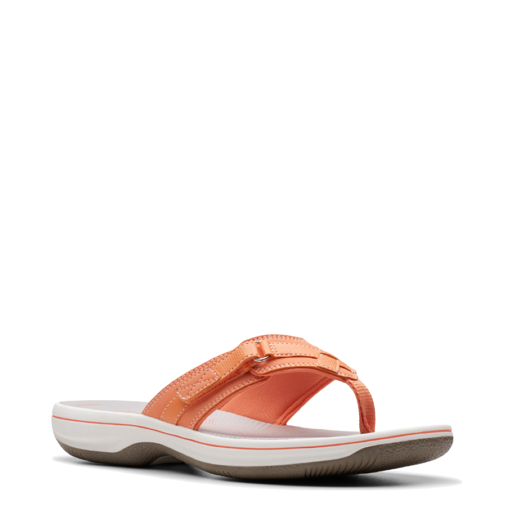 Toe view of Clarks Breeze Sea 2 Flip Thong Sandal for women.