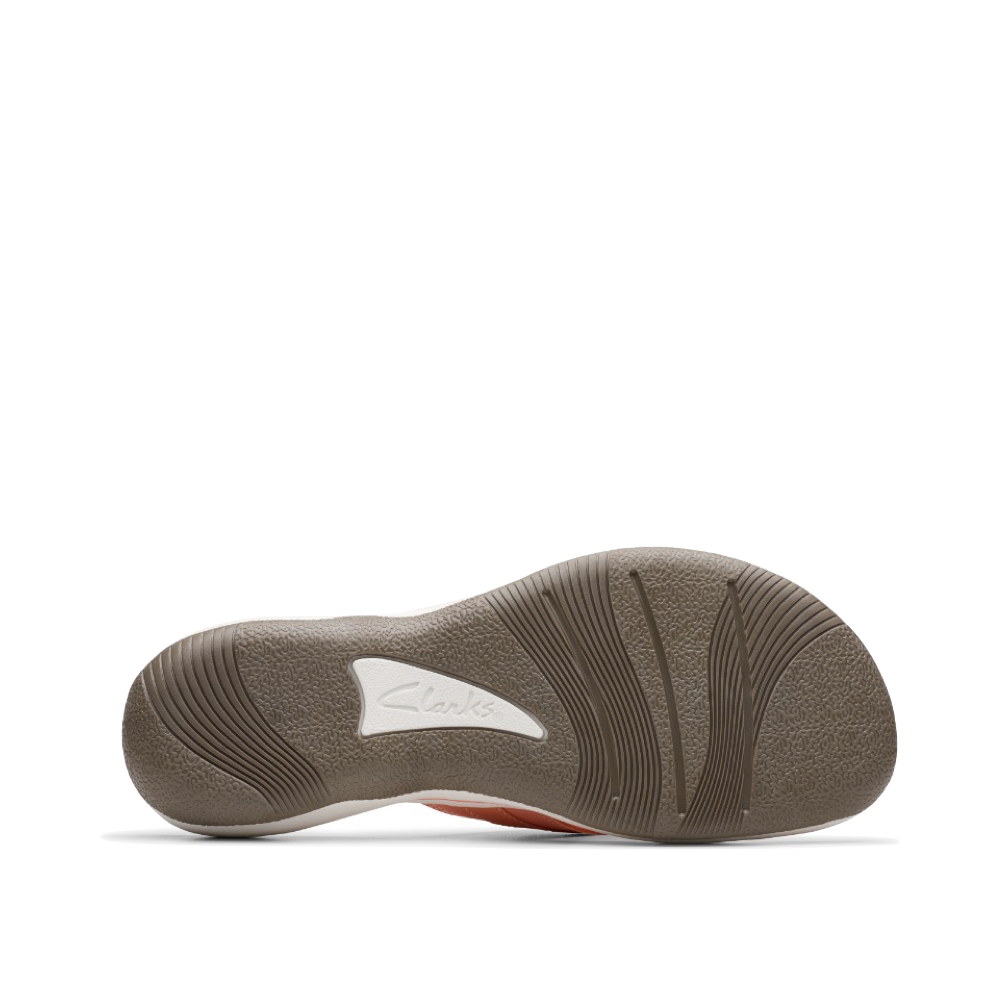 Bottom view of Clarks Breeze Sea 2 Flip Thong Sandal for women.