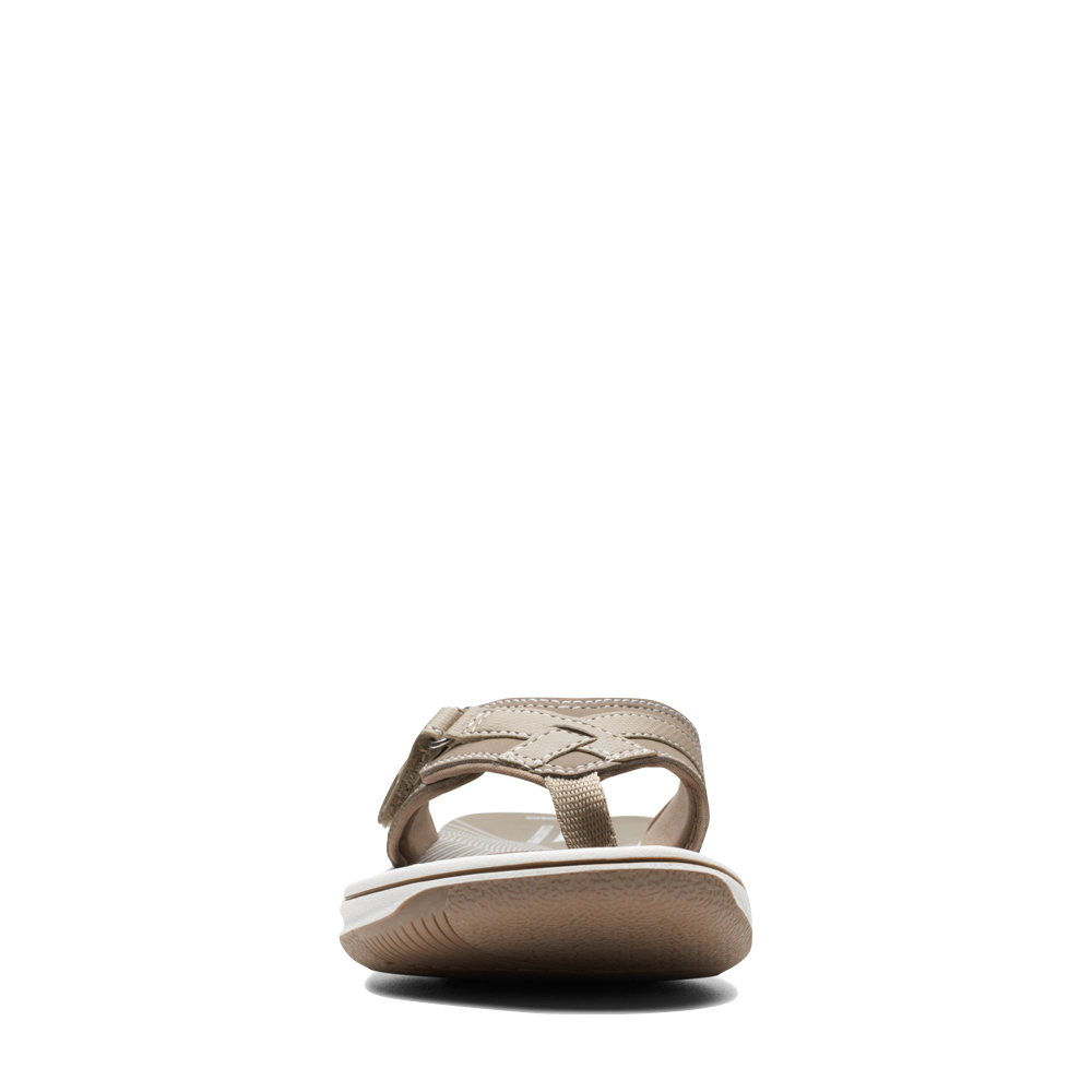 Front view of Clarks Breeze Sea 2 Flip Thong Sandal for women.