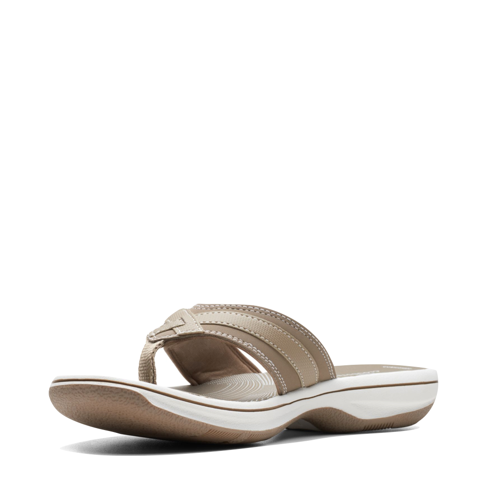 Reverse Toe view of Clarks Breeze Sea 2 Flip Thong Sandal for women.