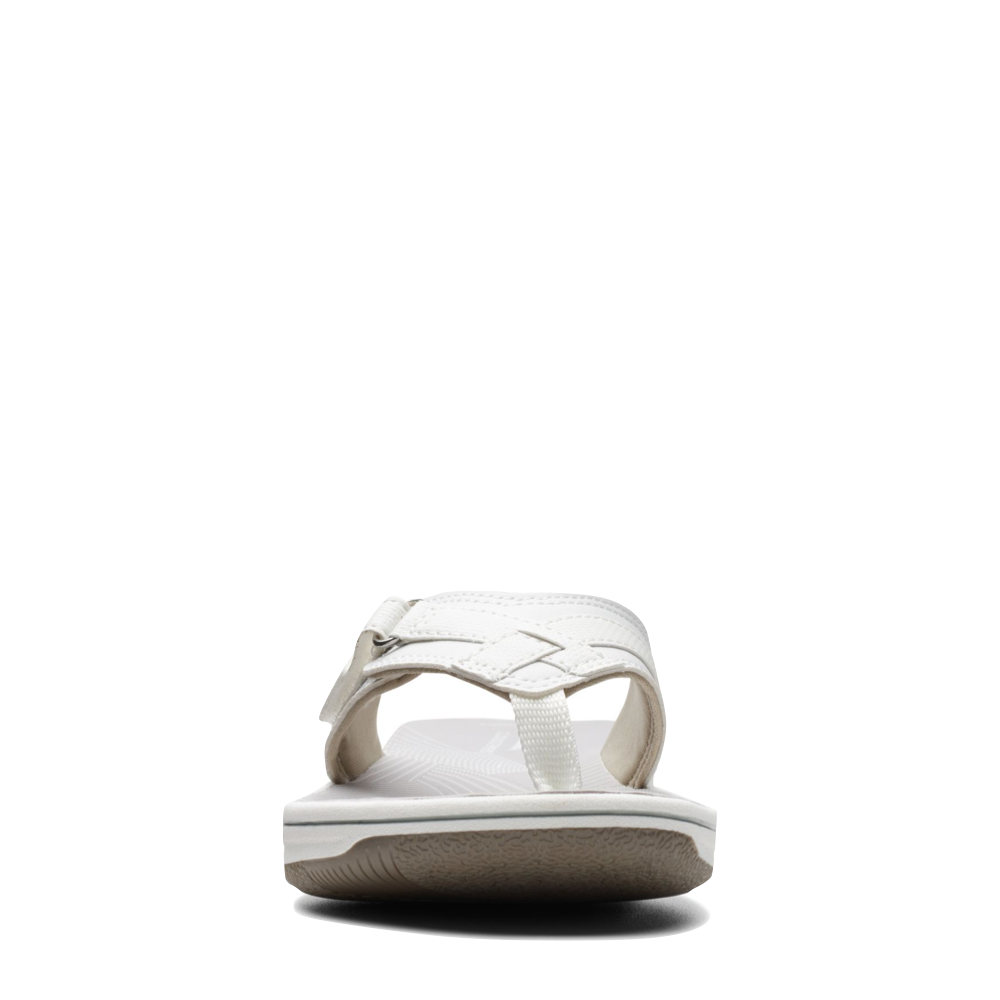Front view of Clarks Breeze Sea 2 Flip Thong Sandal for women.