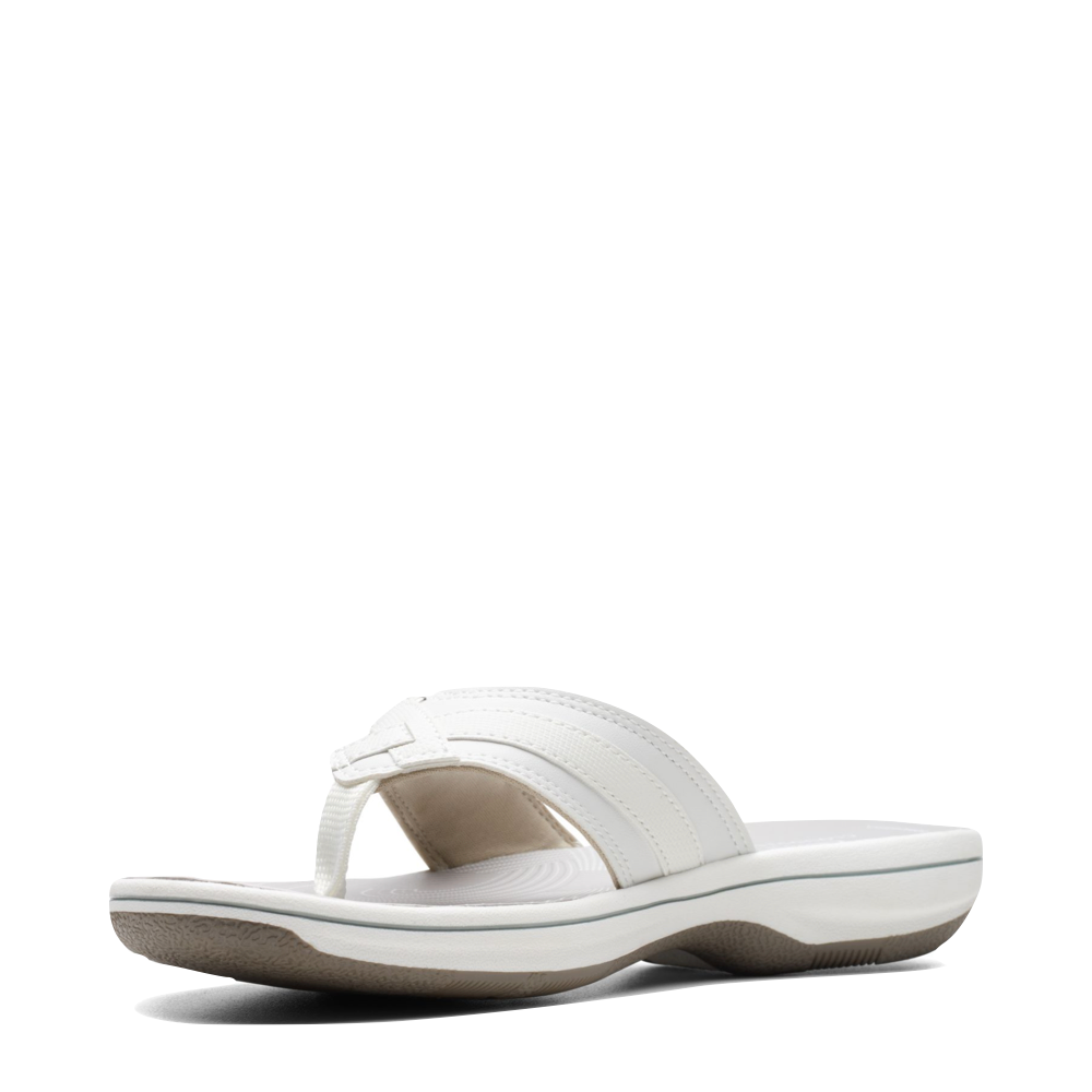 Reverse Toe view of Clarks Breeze Sea 2 Flip Thong Sandal for women.
