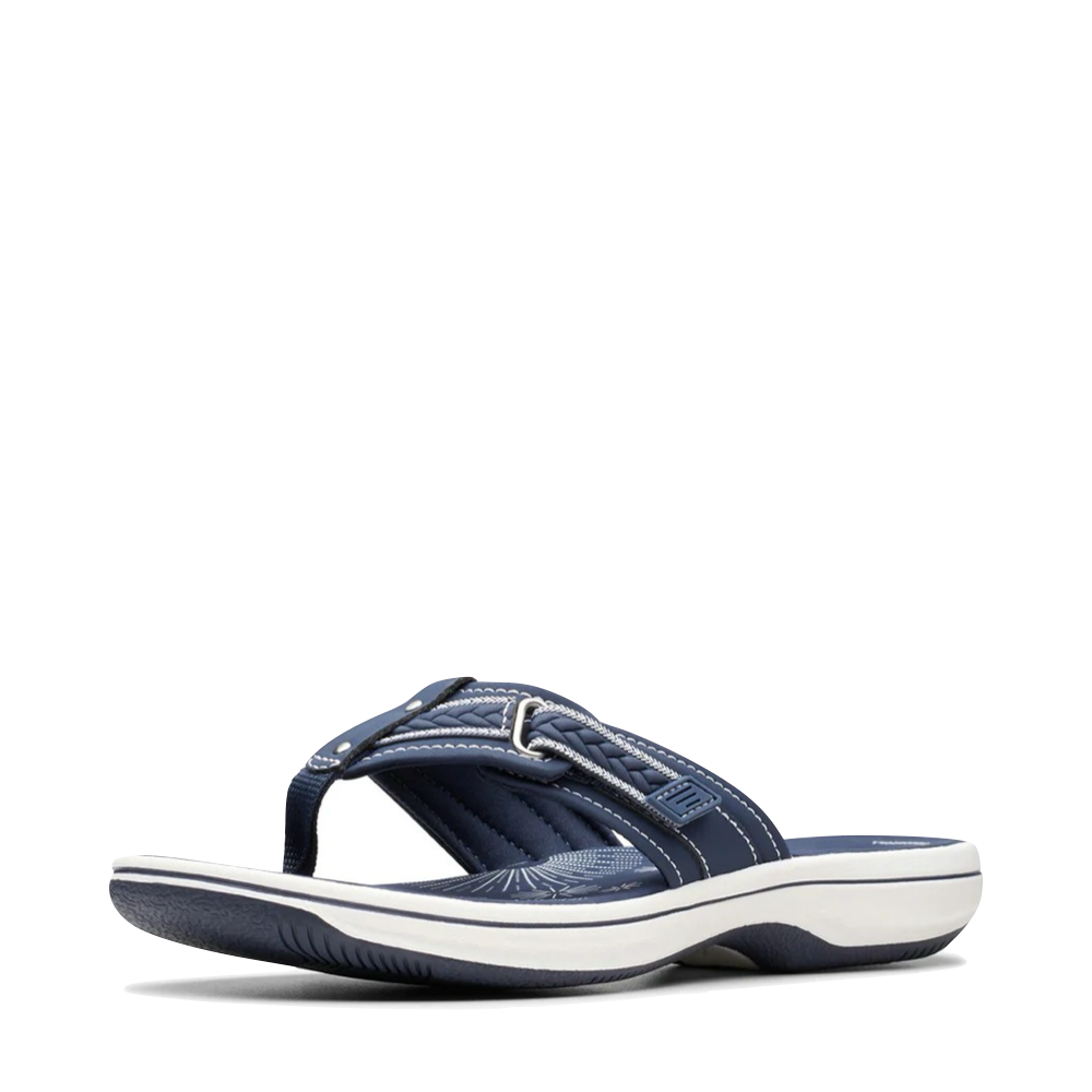 Toe view of Clarks Breezey Sun Flip Sandal for women.