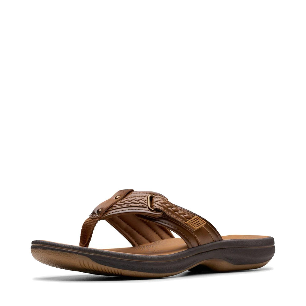 Toe view of Clarks Breezey Sun Flip Sandal for women.