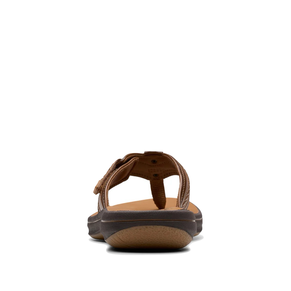 Back view of Clarks Breezey Sun Flip Sandal for women.