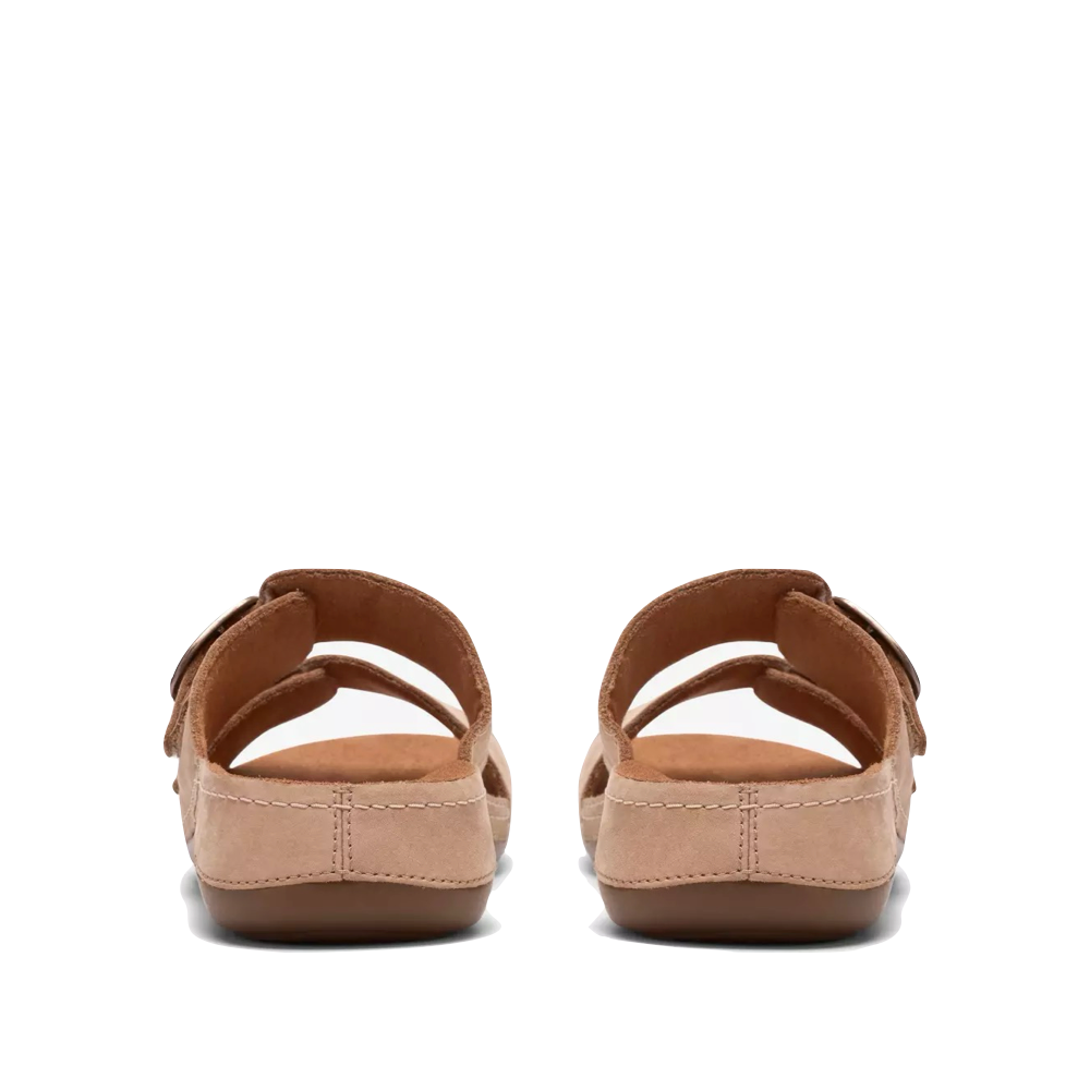 Back view of Clarks Cecily Step Slide Sandal for women.