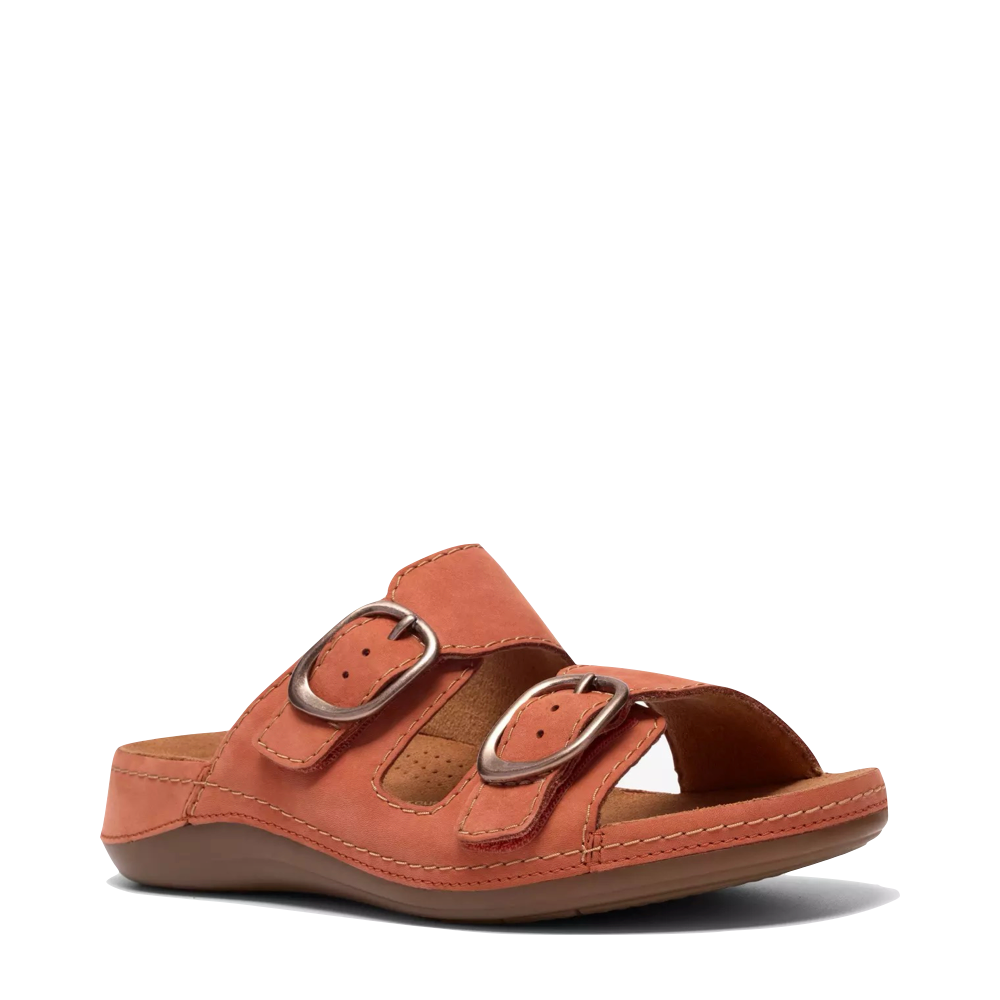Toe view of Clarks Cecily Step Slide Sandal for women.