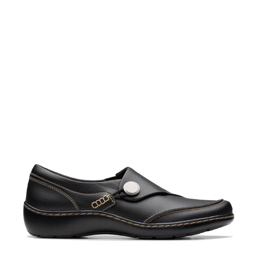 Side (right) view of Clarks Cora Teresa Slip On for women.