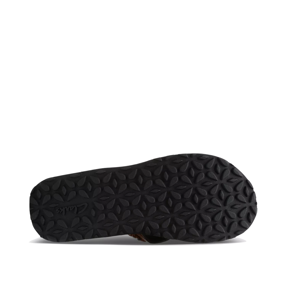 Bottom view of Clarks Fenner Nerice Flip Sandal for women.
