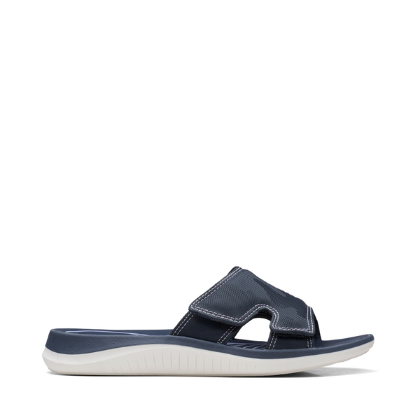 Clarks Women's Glide Bay Slide Sandal (Navy)