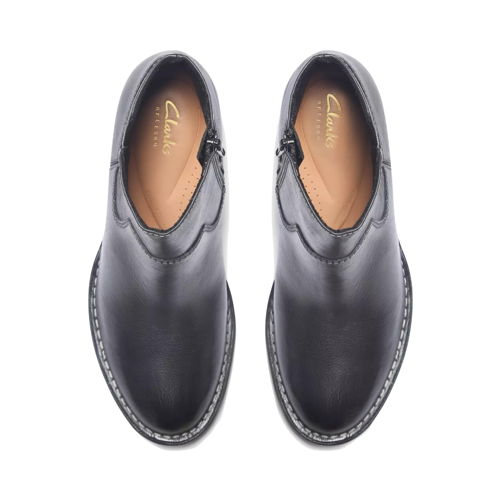 Top-down view of Clarks Kastela Top Ankle Boot for women.