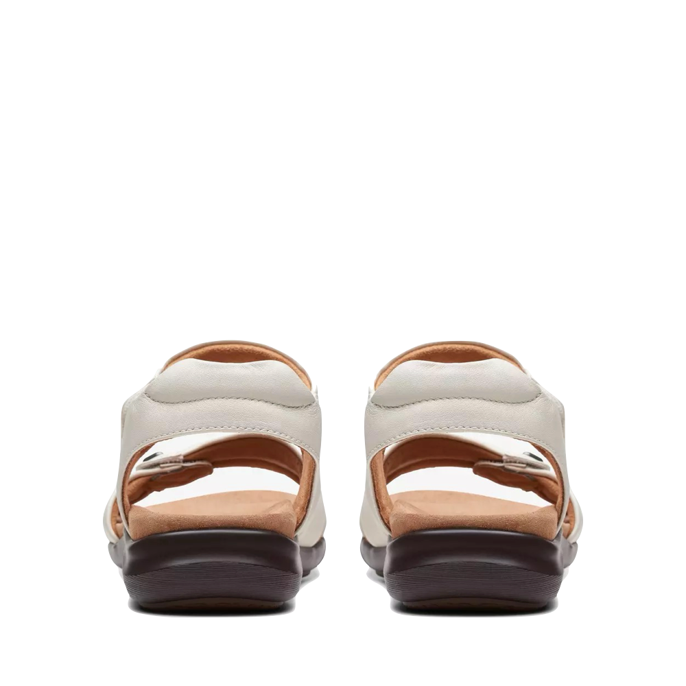 Back view of Clarks Kitly Ave Leather Sandal for women.