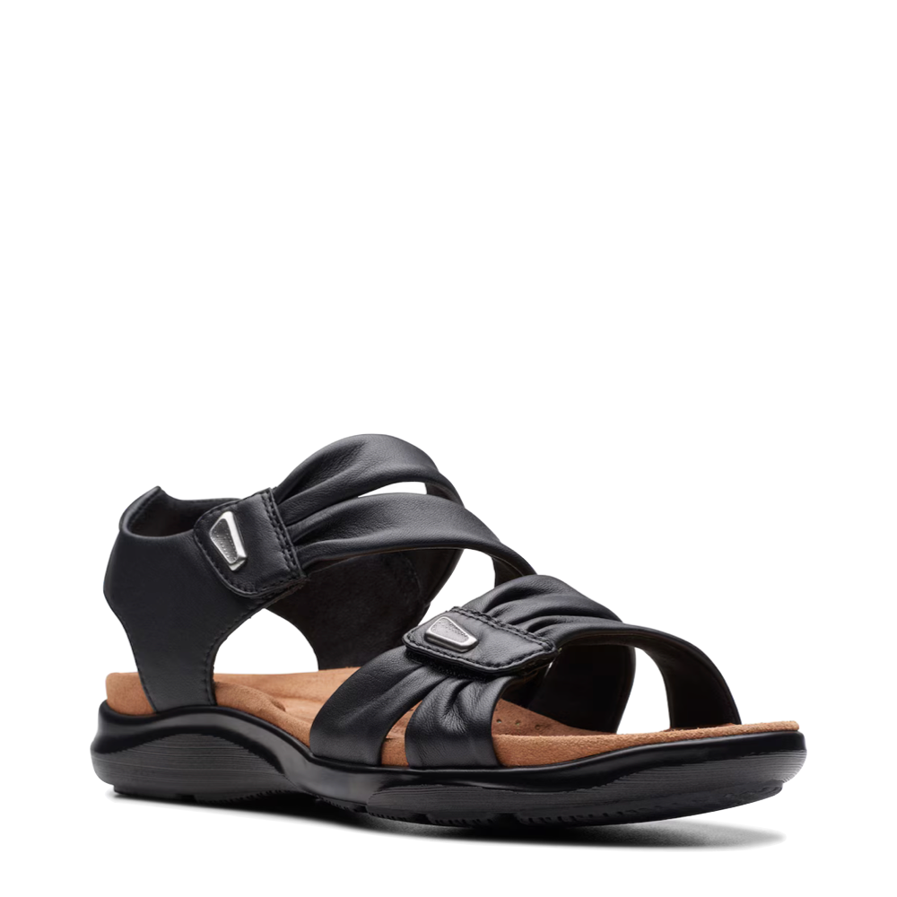 Toe view of Clarks Kitly Ave Sandal for women.
