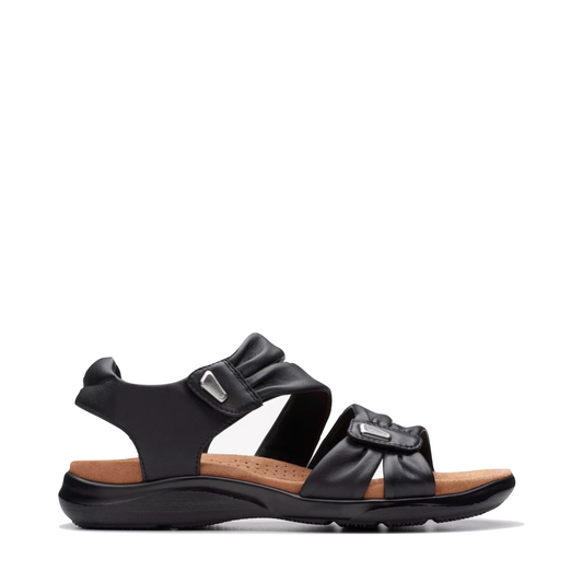 Side (right) view of Clarks Kitly Ave Sandal for women.