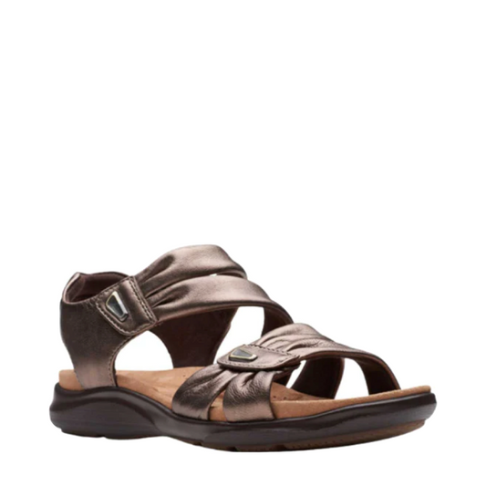 Toe view of Clarks Kitly Ave Sandal for women.