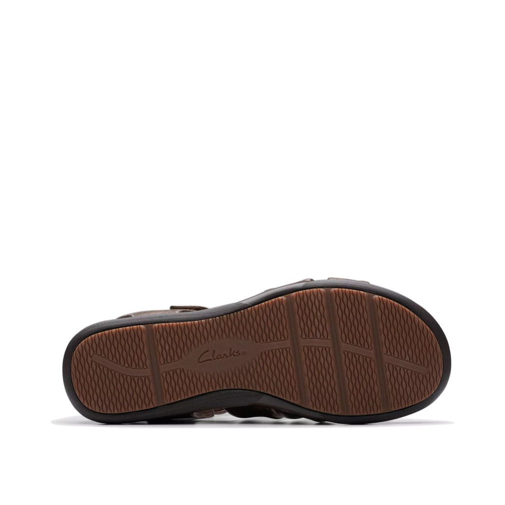 Bottom view of Clarks Kitly Ave Sandal for women.