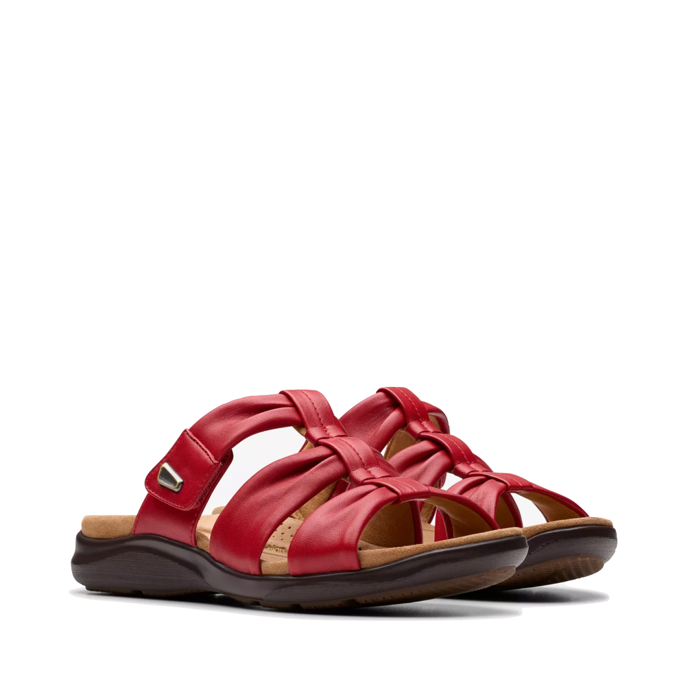 Toe view of Clarks Kitly Slide Sandal for women.