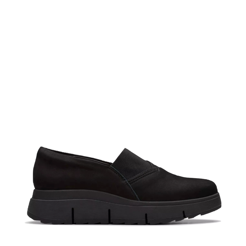 Side (right) view of Clarks Loriini West Slip On for women.