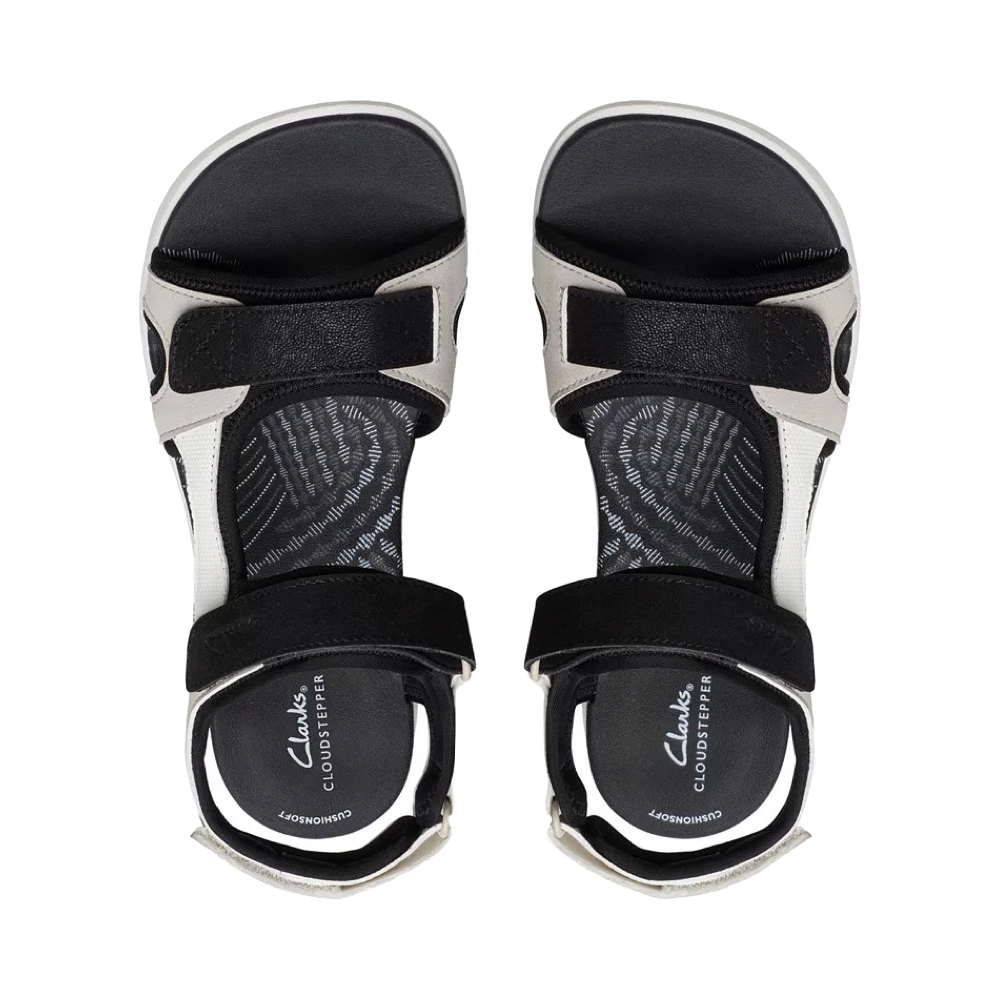 Top-down view of Clarks Mira Bay Sandal for women.