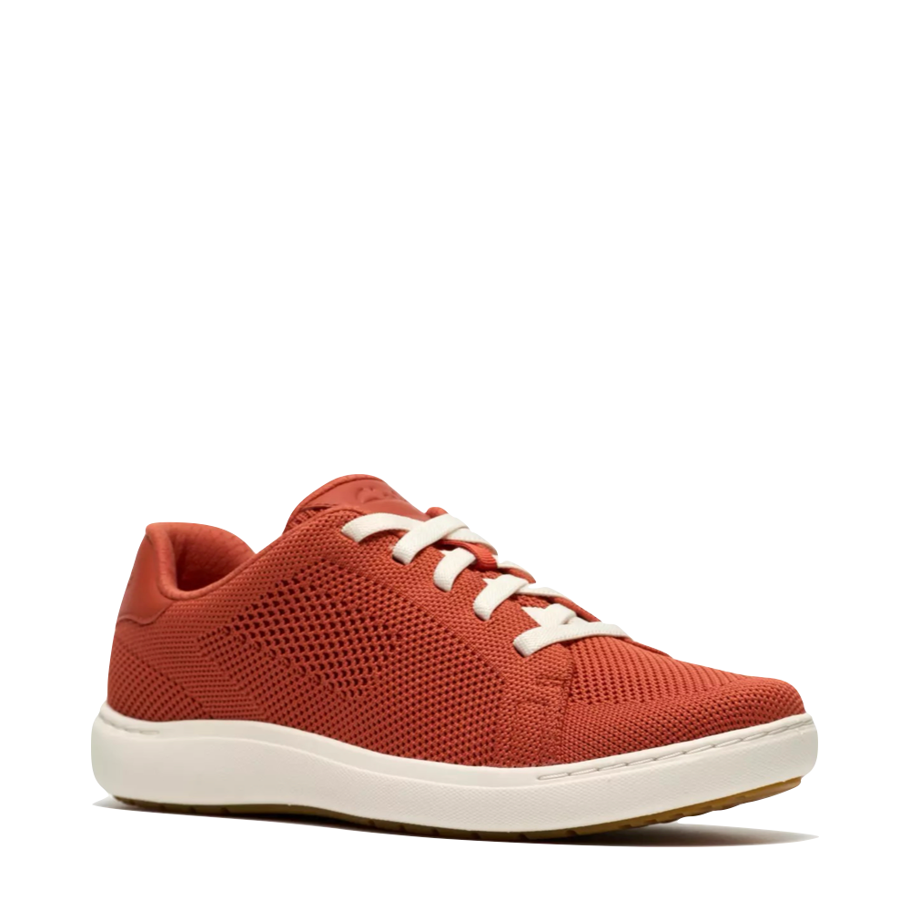 Toe view of Clarks Nalle Walk Knit Lace Sneaker for women.