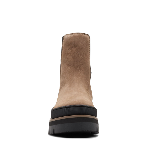 Clarks Women's Orianna 2 Top Pull On Chelsea Boot in Pebble Beige