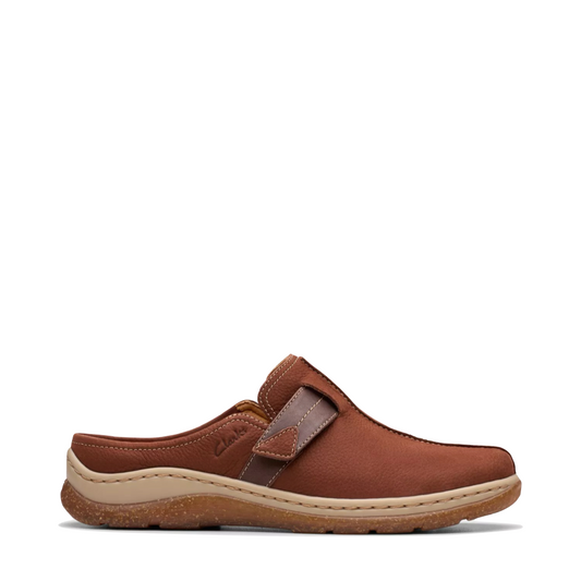 Side (right) view of Clarks Orlene Clog for women.