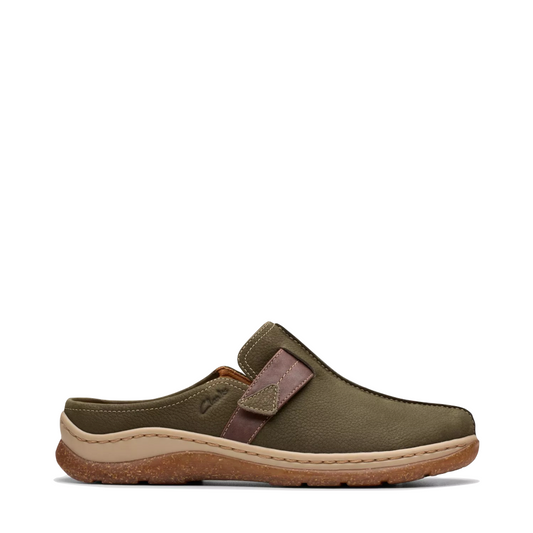 Side (right) view of Clarks Orlene Clog for women.
