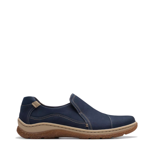 Side (right) view of Clarks Orlene Slip On for women.