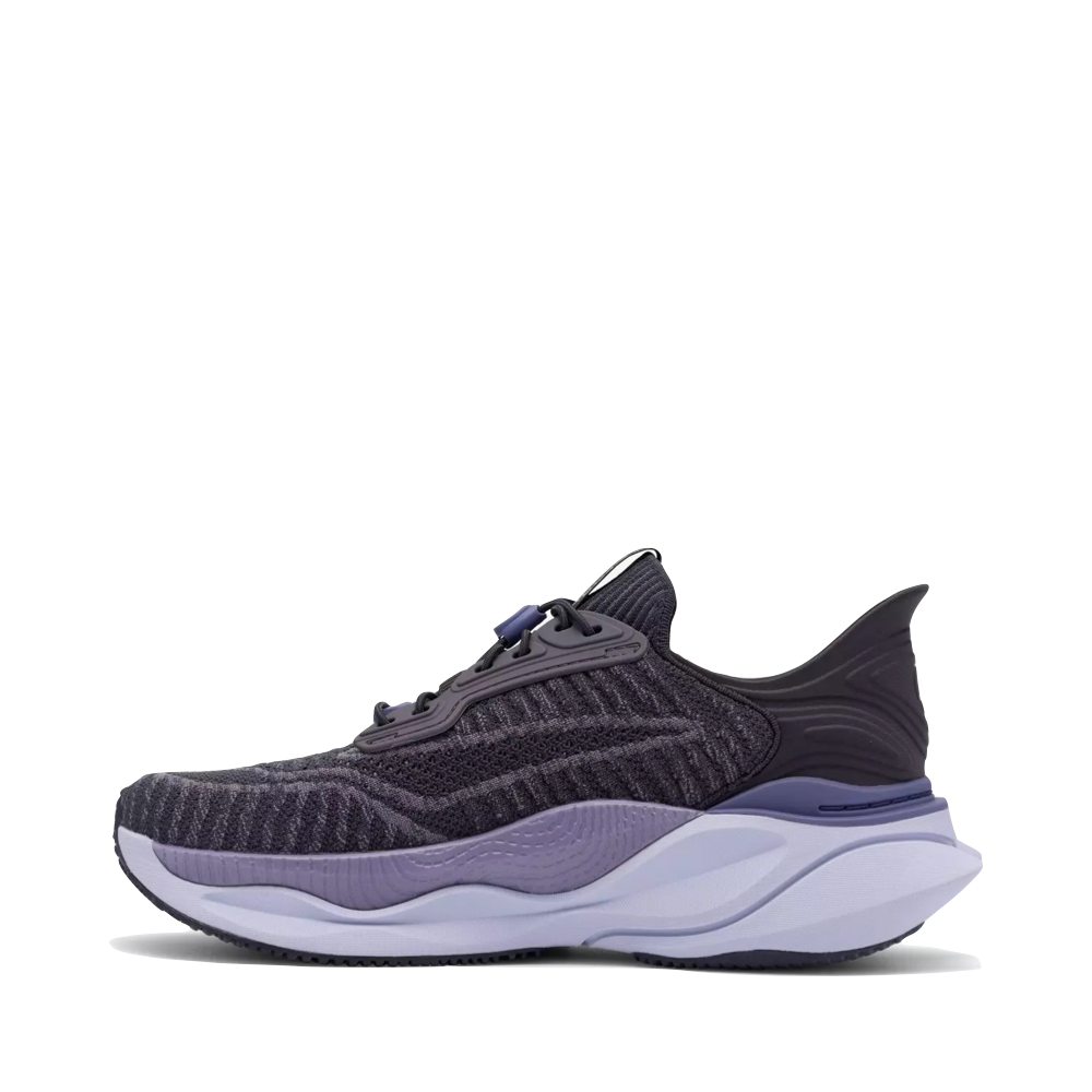 Side (left) view of Clarks Pace Rise Sneaker for women.