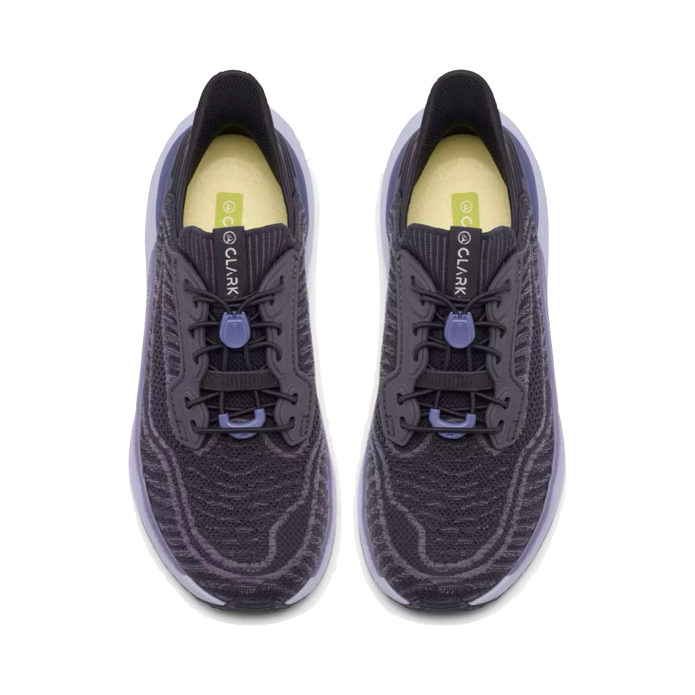 Top-down view of Clarks Pace Rise Sneaker for women.