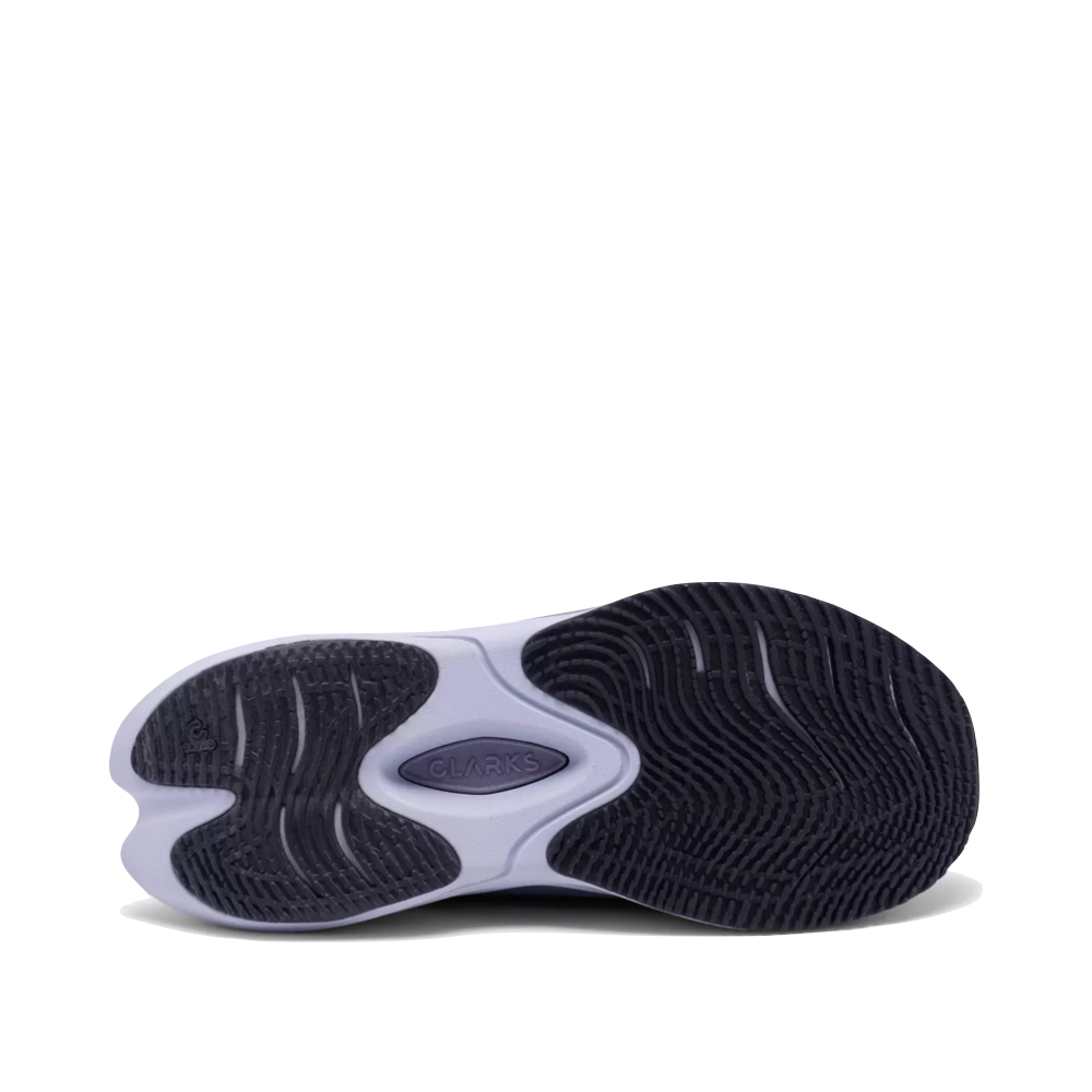 Bottom view of Clarks Pace Rise Sneaker for women.