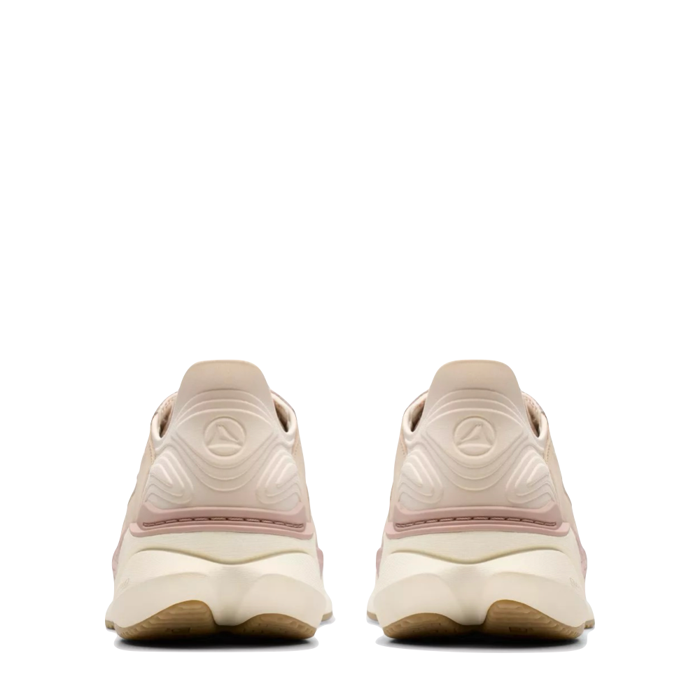 Back view of Clarks Pace Sneaker for women.