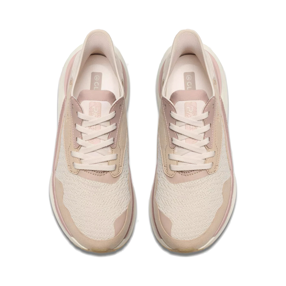 Top-down view of Clarks Pace Sneaker for women.