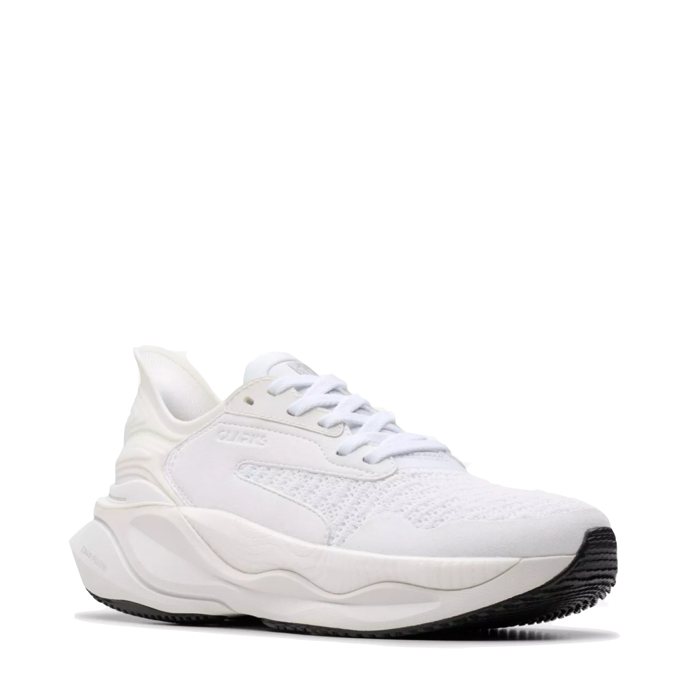 Toe view of Clarks Pace Sneaker for women.