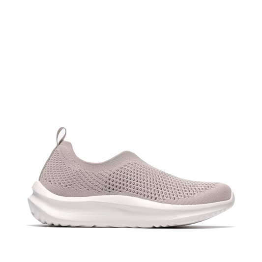 Side (right) view of Clarks Solevana Knit Slip On Sneaker for women.