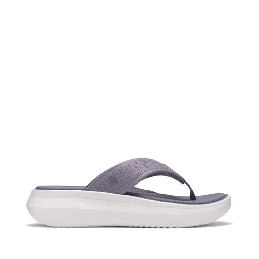 Side (right) view of Clarks Solevana Post Flip Sandal for women.