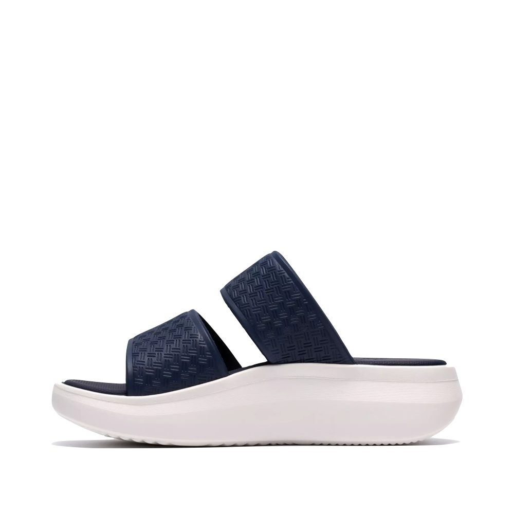 Side (left) view of Clarks Solevana Star Slide Sandal for women.