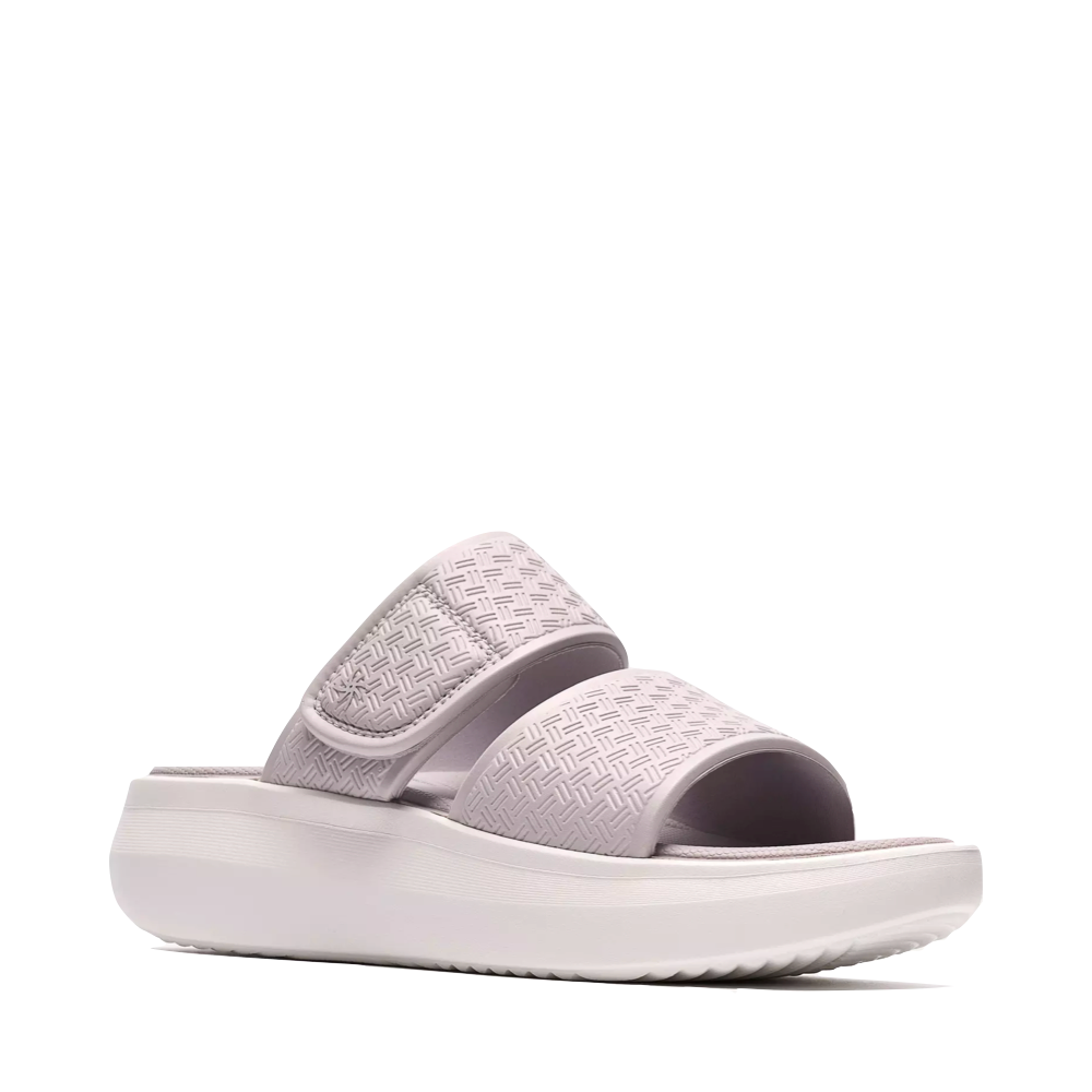 Toe view of Clarks Solevana Star Slide Sandal for women.