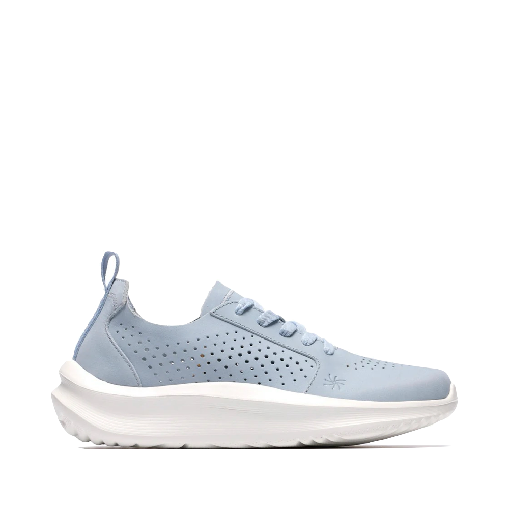 Side (right) view of Clarks Solevana Style Lace Sneaker for women.