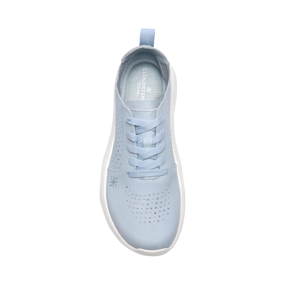 Top-down view of Clarks Solevana Style Lace Sneaker for women.