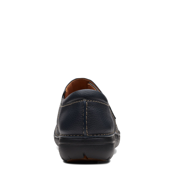 Clarks Women's Un.Loop Ave Smooth Leather Slip On in Navy