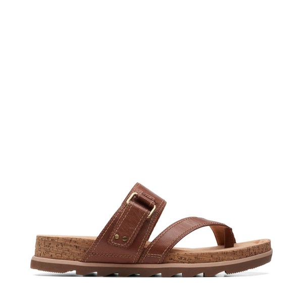 Clarks Women's Yacht Beach Thong Sandal (Tan)