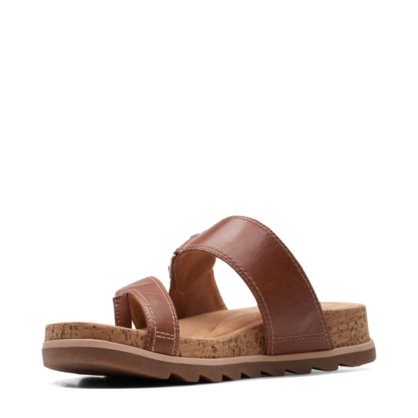 Clarks Women's Yacht Beach Thong Sandal (Tan)