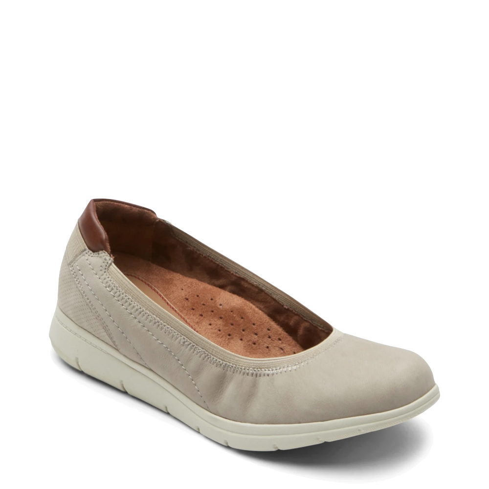 Cobb Hill by Rockport Women's Lidia Suede Ballet Flat (Dove Grey)