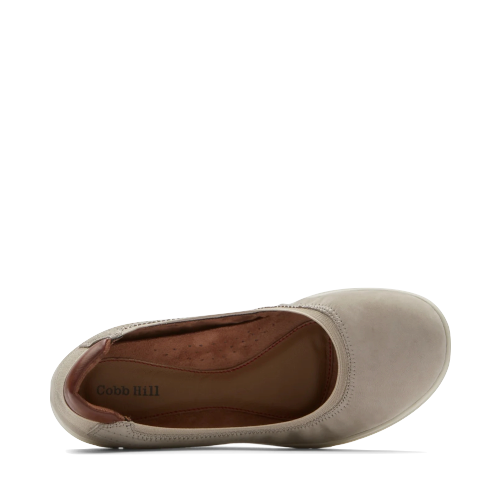 Cobb Hill by Rockport Women's Lidia Suede Ballet Flat (Dove Grey)