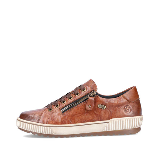 Remonte Women's Maditta 00 Waterproof Sneaker in Cuoio Tan