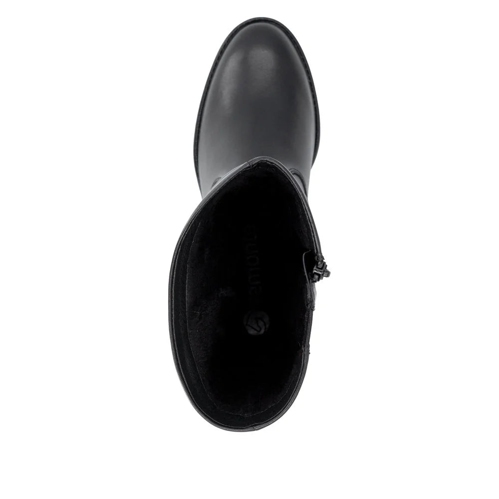 Remote Women's Sontje 79 Mid Heeled Side Zip Boot in Black