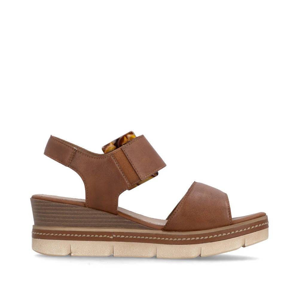 Remonte Women's Jerilyn 53 Wedge Sandal in Muskat