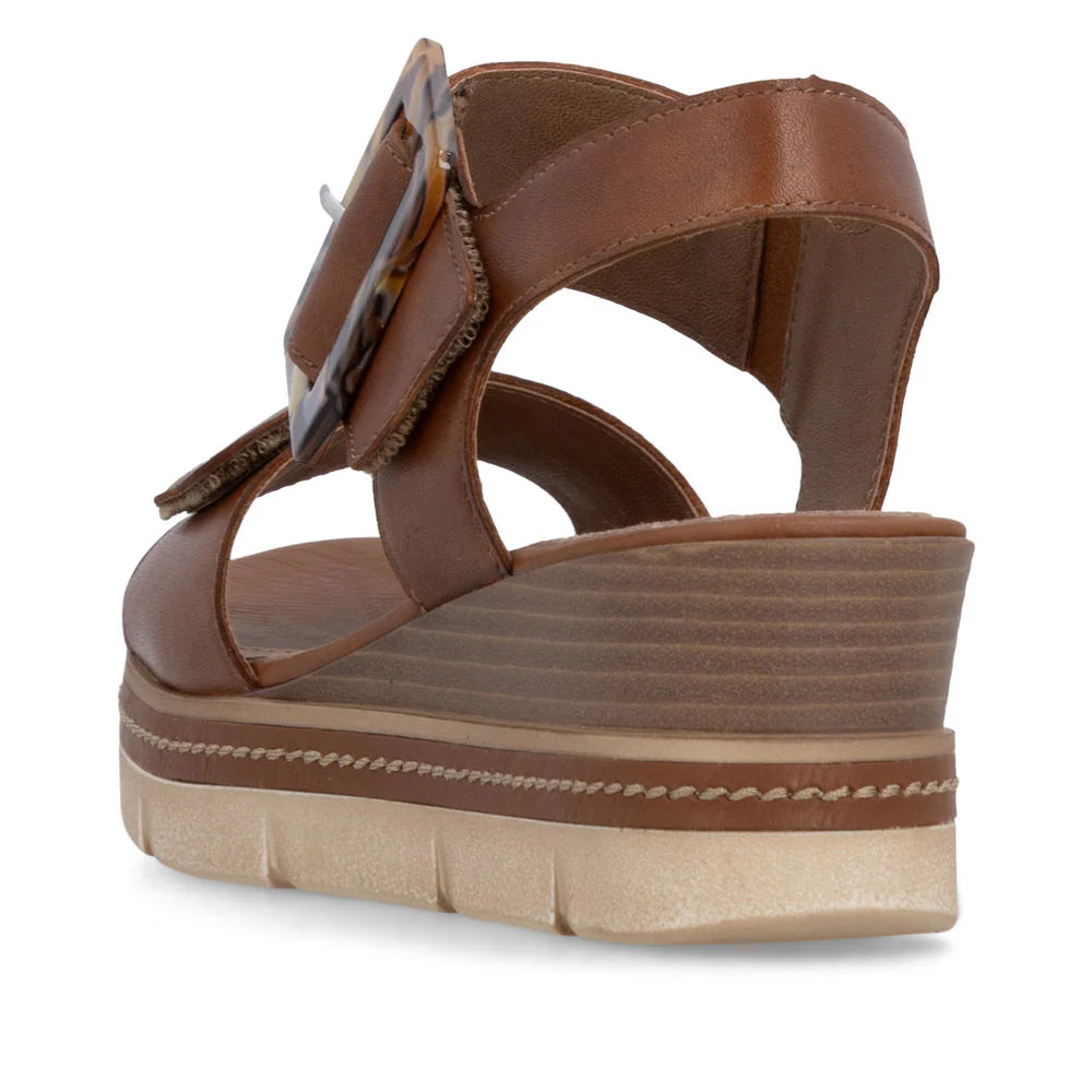Remonte Women's Jerilyn 53 Wedge Sandal in Muskat