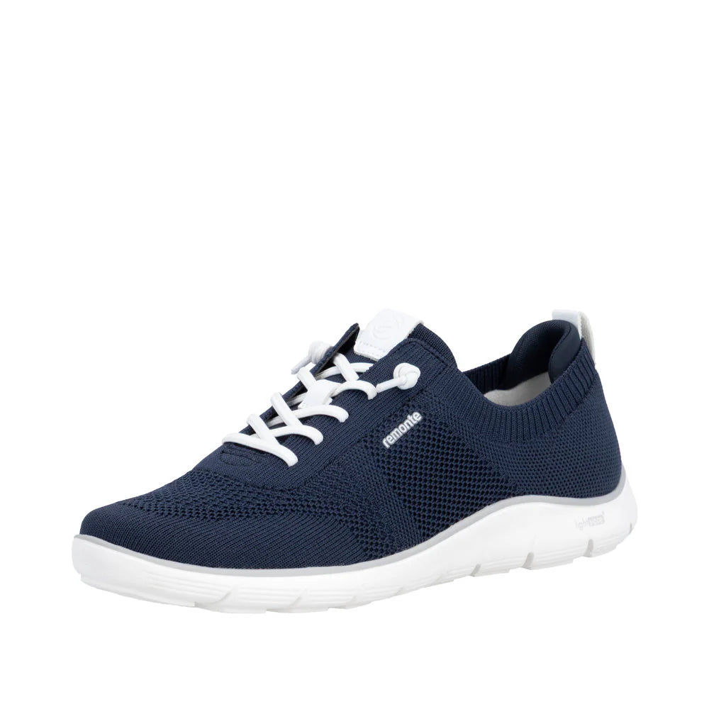 Remonte Women's Liv 02 Knit Slip On Sneaker in Navy